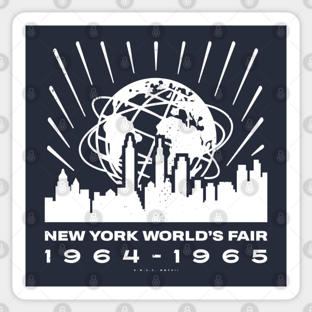 1964 1965 New York World's Fair Unisphere Skyline Sticker by DMSC